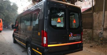 Force Urbania Corporate Delegations VIP Van Rear View - Ajay Travels Delhi 149 Bhagat Singh Market